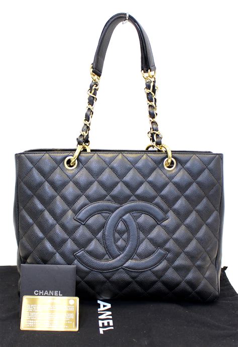 chanel caviar shoulder tote black|Chanel Be Caviar Tote .